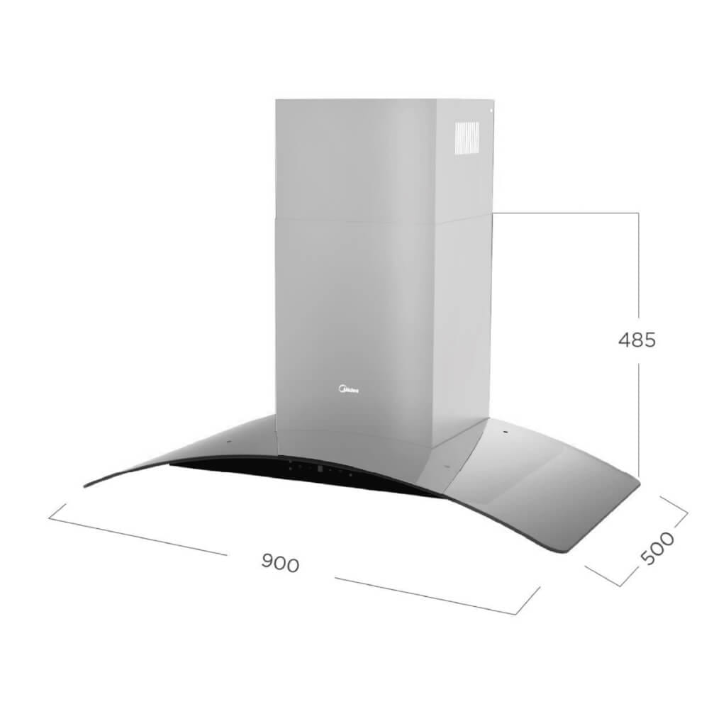 เครื่องดูดควันกระโจม MIDEA รุ่น 90V33 ขนาด 90 ซม._6